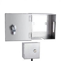 Boîte de protection pour prise électrique antivol en acier inoxydable, avec sangle de pluie, prise de courant, boîte de protection, type 86, boîte d'interrupteur mural