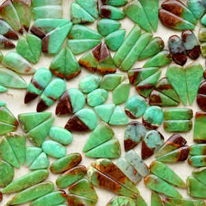 Piedras de Crisoprasa Pulimentadas, Cristales Naturales Curativos, Grava Decorativa de 15-25mm, Verde Marrón, Decoración Náutica para el Hogar - Product Image 3