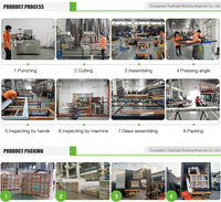 Ventanas Abatibles Modernas Topbright con Certificación NFRC, Resistentes a Huracanes, con Aislamiento Térmico, Marco de Aleación de Aluminio, Doble Vidrio, Energy Star