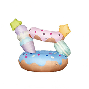 Affichage de gâteaux en forme de beignets sur le thème de la nourriture, gonflable personnalisé avec logo, pour les salons automobiles et les défilés - Product Image 4