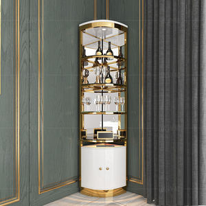 Thép Không Gỉ Tùy Chỉnh Rượu Vang Tủ <span class=keywords><strong>Rack</strong></span> <span class=keywords><strong>Rack</strong></span> Hiển Thị Tủ Tủ Kính Mở - Product Image 2