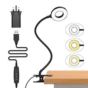 Lampe de bureau LED USB, luminosité réglable, protection des yeux, lampe à clip LED réglable pour la lecture, l'étude et le travail - Product Image 5