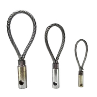 Élingues de boucle de levage filetées par câble métallique d'acier inoxydable boucles de levage de fil de fil pour la construction