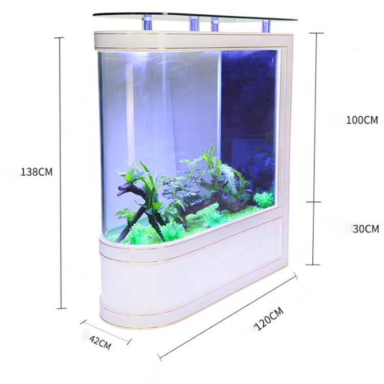 2020年中国水槽カスタムデザインドア魚繁殖用格安大型水槽アクリル