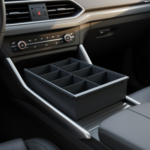 Car Organizer <b>Drawer</b> <b>Storage</b> <b>Box</b> With 8 Compartments For Vehicle Interior Organization - Product Image 3