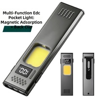 NIACONN NIA-S039 Senter Kepala LED Mini Ultra-Tipis EDC 350 Lumens Merah/Putih/Kuning USB Dapat Diisi Ulang Paduan Aluminium IP65