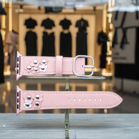 Untuk IWatch Straps Band Kulit Watchband untuk Apple Series 6 5 4 3 2 1 Smart Watch