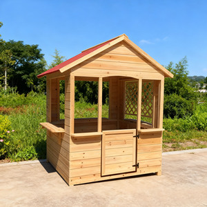 Casita de Juegos de Madera Ecológica de Taizhou Eurasia, Resistente al Agua, para Uso en Villas, Diseño Tradicional Prefabricado de Madera, Casita de Jardín para Niños - Product Image 1