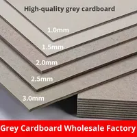 Emballage de vêtements en carton gris recyclable, double face, épaissi, personnalisé, vente en gros