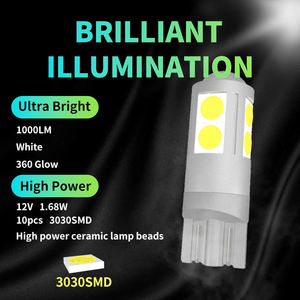 ไฟแต่งรถยนต์ T10 3030 9 SMD 9smd W5W Canbus ป้องกันไฟแจ้งเตือนความผิดพลาด ไม่จำกัดขั้ว ไฟท้าย ไฟเลี้ยว ไฟส่องป้ายทะเบียน 12V - Product Image 3