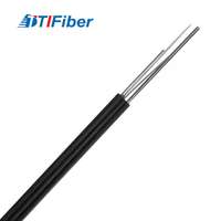 TTI GJYXCH Cable de caída FTTH para exteriores e interiores Cable de comunicación de chaqueta de PVC LSZH 2 4 6 12 núcleos Cable de fibra óptica