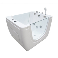 Baignoire de massage pour bébé en acrylique autoportante, de qualité supérieure, avec hydrothérapie et bulles, baignoire à remous pour bébé