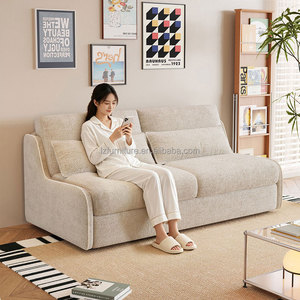 Canapé-lit convertible OEM 3 places, double usage, petit, moderne, en tissu, pliable, pour salon, appartement, hôtel - Product Image 3