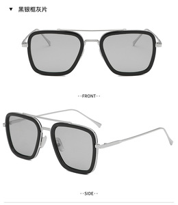 Gafas de Sol Cuadradas de Lujo Tony Stark <span class=keywords><strong>Iron</strong></span> <span class=keywords><strong>Man</strong></span> para Hombre, Logotipo Personalizado, Polarizadas UV400, Montura Roja con <span class=keywords><strong>Lentes</strong></span> TAC - Product Image 6