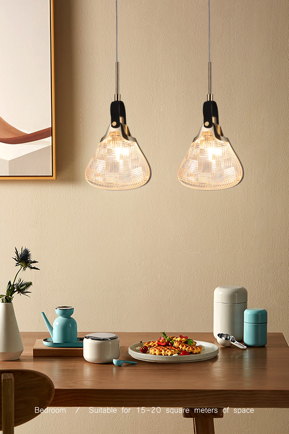 Nordic Metal Industry Bedside Ac100~240V Pendant Lamp Lighting Acrylic Ceiling Pendant Light