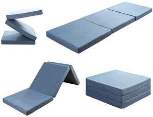 Meilleure vente au japon corée matelas en mousse triple pliable Gel mousse à mémoire de forme coussin de Massage en mousse confortable avec quatre ceintures réglables - Product Image 2