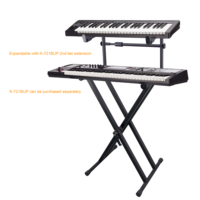 K-721B Adjustable Rubber & Metal Multi-Angle Locking Mechanism Universal Compatibility Double-X Keyboard Piano Stand