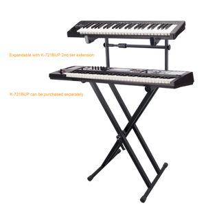 K-721B Multi-Angle Locking Mechanism Universal Compatibility Double-X Keyboard Piano <b>Stand</b> - Product Image 4