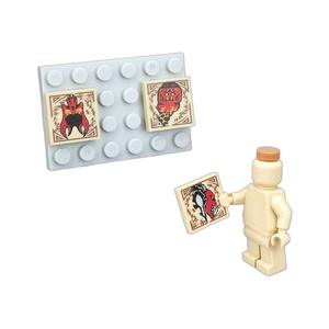 Bloques de Construcción Impresos 3068 con Patrones de Demonios Sellados, Ira, Envidia, Miedo y Greed, Accesorios de Juguete de Piezas Pequeñas - Product Image 5