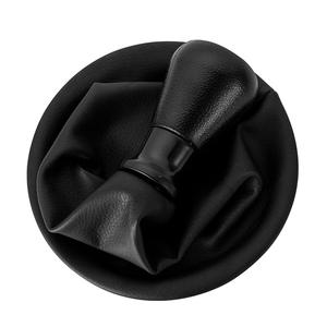 Housse de pommeau de levier de vitesse en cuir pour voitures à transmission manuelle Peugeot Citroën, noire - Product Image 2