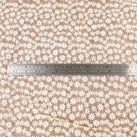 Tulle floral en maille tricotée brodé de marguerites blanches douces pour robe de mariée, robe de soirée pour filles, accessoires vestimentaires