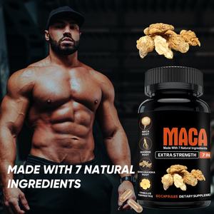 Amaz bitkisel Herbal Maca kök artı Ginseng kapsül erkekler enerji desteği Maca güçlü adam kapsül enerji kapsül sağlamak - Product Image 2