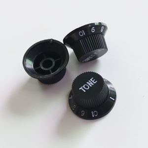 Voor Zwart Wit 25.5mm ST Elektrische Gitaar Knop Duurzaam voor <span class=keywords><strong>Volume</strong></span> Tone Control Plastic Reserveonderdelen 1 st KB001 - Product Image 4