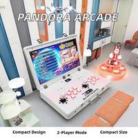 Console de jeu portable Ruike Era-14H3 double écran 21 pouces, nouvelle machine d'arcade pliable pour la maison, avec manettes en métal et verre, batterie rechargeable