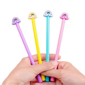 Bolígrafos de Gel Negros de 0.5mm con Diseños Kawaii de Soododo, para Niños, Material Escolar de Plástico, Bolígrafos Promocionales - Product Image 3