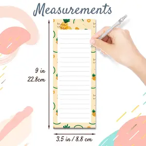 Myway 2023 Custom Full Magnet Back To-Do-List Notepads Cute Strong Magnet Full Color Memo Pads Notepad