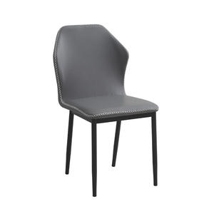 Sillas de Comedor Minimalistas de Acero al Carbono con Tapicería de Cuero, Modelo Butterfly, Venta al Por Mayor Directa de Fábrica Shunquan, para Hogar, Hotel y Oficina - Product Image 1