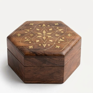 Rectangle Wooden Jewelry Box Carved Keepsake Storage <b>Case</b> Lid Decorative <b>Vanity</b> Organizer Gift Box Handcrafted Table Top - Product Image 1