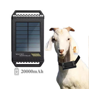 جهاز تتبع ذكي 4G GPS يعمل بالأقمار الصناعية Beidou وبطاقة شمسية 20000 مللي أمبير لتحديد مواقع الماعز والأبقار والماشية - Product Image 1