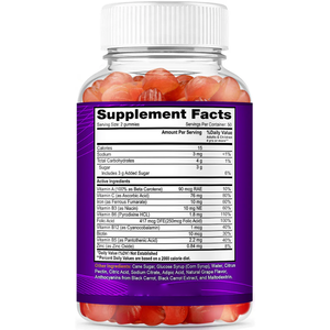 Etrun nhãn hiệu riêng sắt Gummy bổ sung tăng năng lượng và cung cấp sắt khỏe mạnh Mức độ khó chịu dạ dày vấn đề với táo bón - Product Image 2