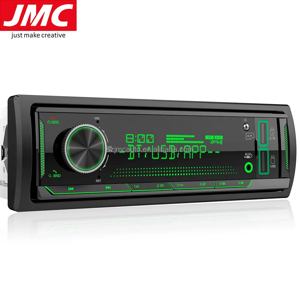 JMC medya bant Usb evrensel araba 2/1din Stereo radyo cep içecek fincan araba alıcısı araba radyo Mp3 çalar H 7 renk ışık 1 Din