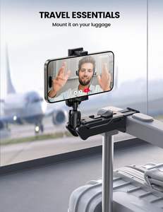 Soporte para Teléfono Manos Libres Lamicall STRL03 para Viajes en Avión, Accesorios con Abrazadera Giratoria de 360 Grados y Agarre Profundo para Escritorio, Tren y Vuelo - Product Image 6