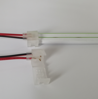 2 broches 12V led néon connecteur sans soudure pour 6x12mm pur led silicone néon flex fin de connecteur accessoires