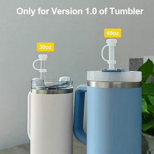 Couvercle Stanley Cup avec bouchon à paille en silicone anti-fuite à ouverture rabattable pour accessoire de bouteille ou tasse de voyage - Product Image 4