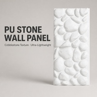 Panneaux muraux en pierre PU légers, modernes et de nouvelle conception, directement de l'usine, matériau de surface intérieure léger pour le revêtement mural