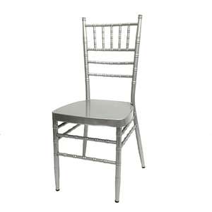 Sillas Tiffany Chiavari de Metal Dorado, Blanco y Plateado para Bodas, con Cojín de Asiento, Venta al por Mayor - Product Image 3