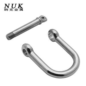 Manille en acier inoxydable Nuk de type D avec goupille à vis à tête carrée, quincaillerie marine extérieure métrique - Product Image 3