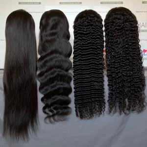 วิกผมแท้บราซิลแบบโปร่งใสขนาด 28 นิ้ว  แบบตรงและแบบลอนบอดี้เวฟ  วิกผมหน้าผากลูกไม้ HD สำหรับผู้หญิงผิวสี - Product Image 1