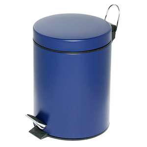 Tret-Abfalleimer, Inhalt 5 Litros, Blau, HxØ 285x205 Mm, Deckelöffnung Mit Pedalmechanik - Product Image 1