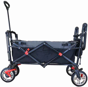 <span class=keywords><strong>Chariot</strong></span> à main <span class=keywords><strong>pliable</strong></span> en aluminium, <span class=keywords><strong>avec</strong></span> <span class=keywords><strong>toit</strong></span> et panier de rangement, charrette d'extérieur, brouette, pour la plage, <span class=keywords><strong>chariot</strong></span> de remorque de jardin - Product Image 3