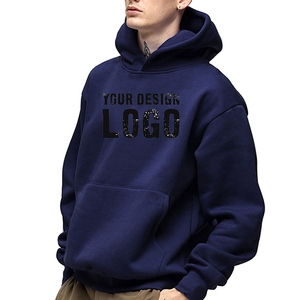 Sweat-shirts pour hommes décontractés de rue, épais, à épaules tombantes, surdimensionnés, pull d'automne et d'hiver, sweat-shirts pour hommes grande taille - Product Image 2