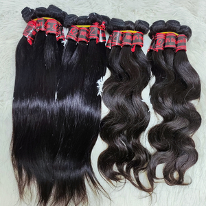 Letsfly - Paquete de 24 Piezas de Cabello Humano Natural Ondulado de 18 Pulgadas, Color Negro Natural, Trama Doble - Product Image 2