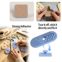 Support de téléphone en silicone, accessoires sensoriels anti-stress, modules interchangeables, texture bulle tourbillonnante et chevron, pour l'anxiété et la concentration des adultes