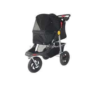 W/12 "Terrein Eva Banden Bruin Aangepaste 3 Wielen Deluxe Jogging Hond Wandelwagen