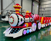 Train à vapeur sans rails 2026 pour usage intérieur/extérieur, parcs de jardin et de trampolines, sièges personnalisables, capacité supérieure à 500 kg