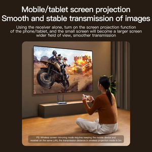 Mindpure xách tay cho HDMI không dây Video <span class=keywords><strong>Transmitter</strong></span> Receiver 50m Full HD 4K Type-C họp chiếu tường Splitter chuyển đổi - Product Image 5